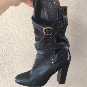 Chloe Black Mid Calf Boot
